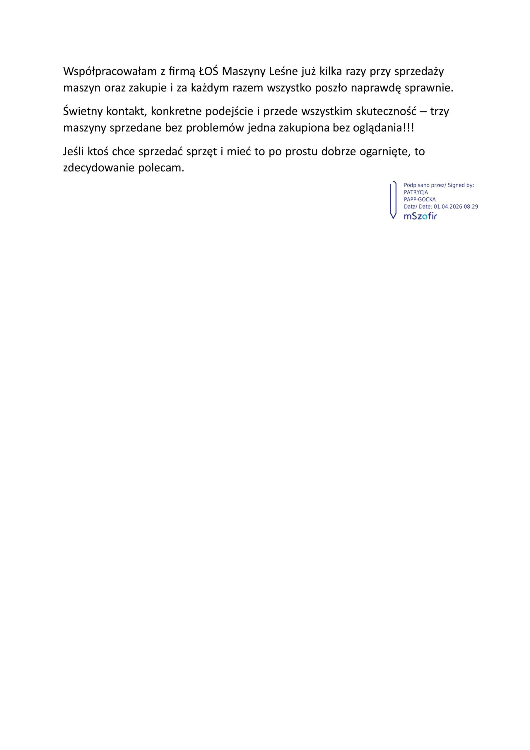 Referencje P.Papp